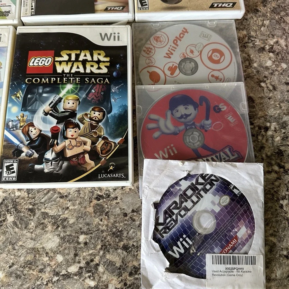 Nintendo Wii Games Bundle Lot 17 Games Band Hero Lego Star Wars Pinball Wipeout